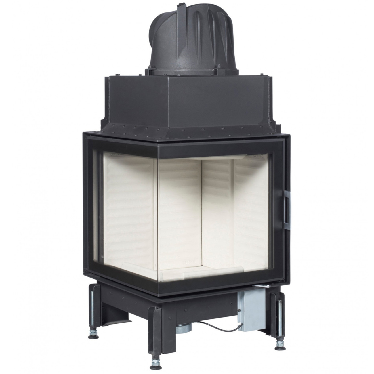 55x55x51K-tit Eck-Kamineinsatz 55x55x51K 7kW DIBt