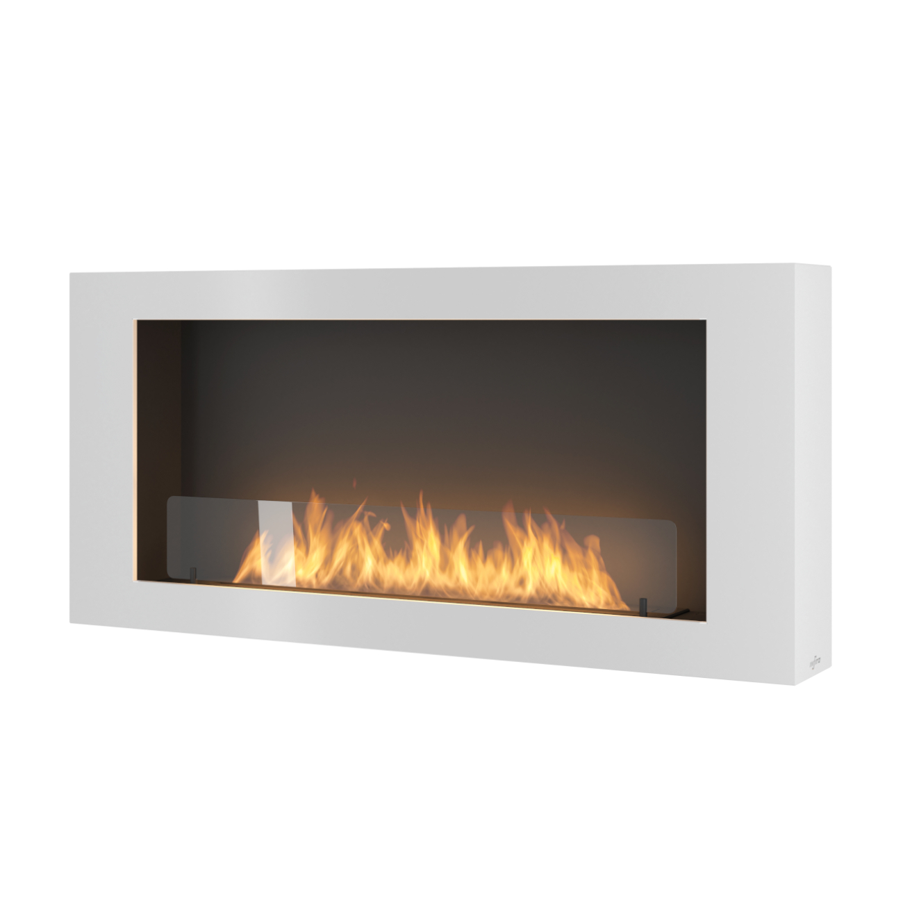 infire-biokamin-murall1200-web1 Murall 1200 Weiß Designer Ethanolkamin Wandkamin