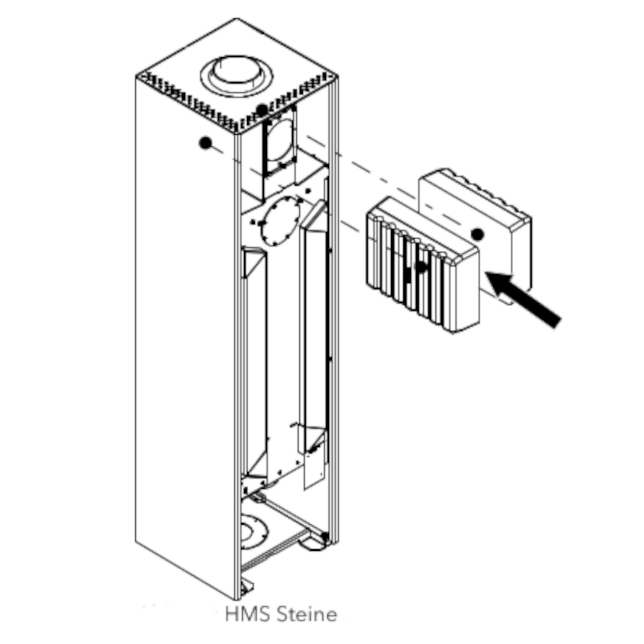 Slim 4.0 Eck-Kaminofen Rechts 6,5 kW RLU