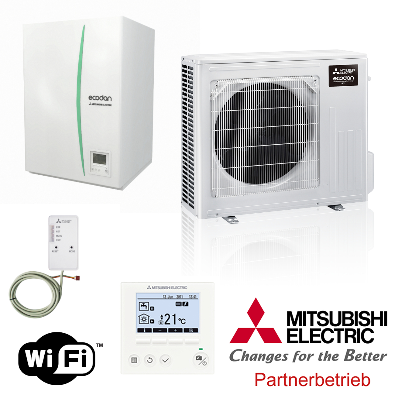 mitsubishi_eco_inverter_sw45va-hydrobox Mitsubishi Eco Inverter Heizen/Kühlen 3 kW Wärmepumpen Set 9.21