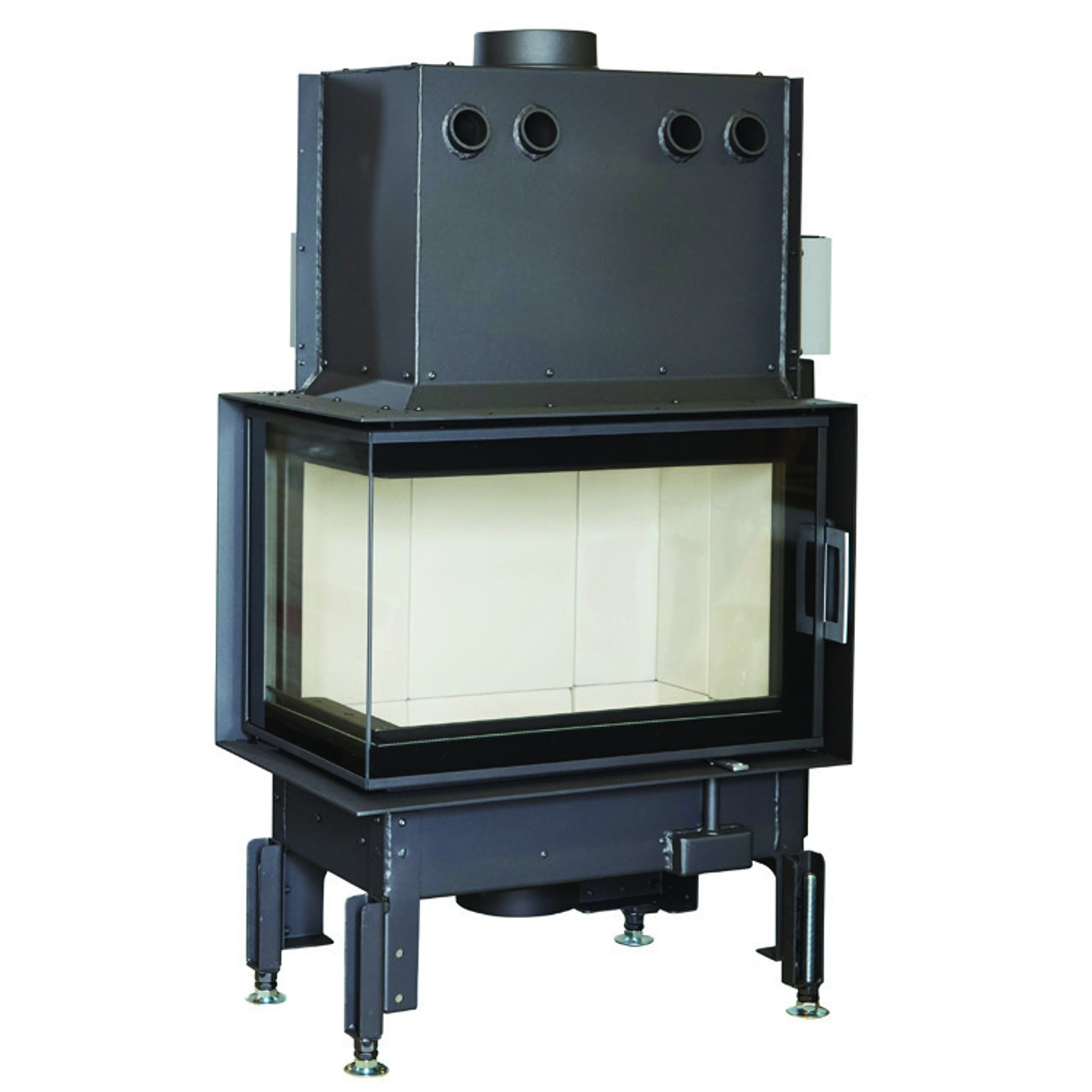 63x40x42K-links-tit Eck-Kamineinsatz 63x40x42K Links verglast 8kW DIBT