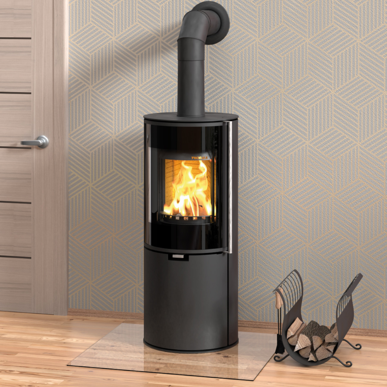 Zaragoza Plus Kaminofen 6kW Schwarz