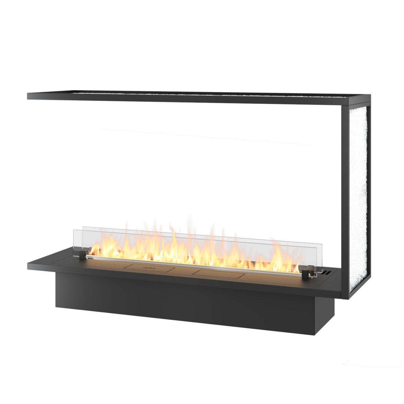 INSIDE U1200 ETRONIC PREMIUM Panorama Kaminkassette Automatischer Ethanolbrenner