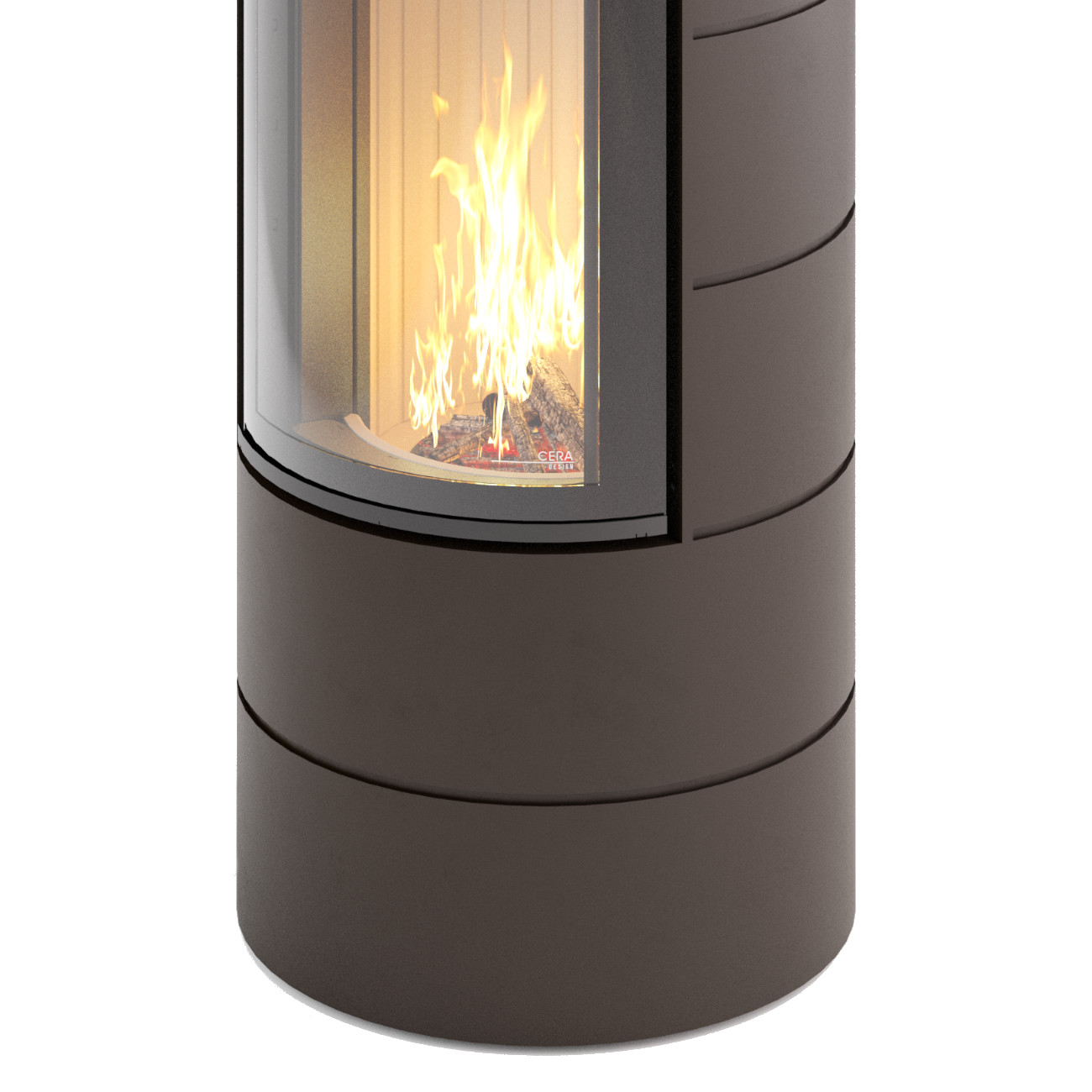 Titan Midi Mocca Kaminofen 6KW RLU Titan Midi Mocca Kaminofen 6KW RLU