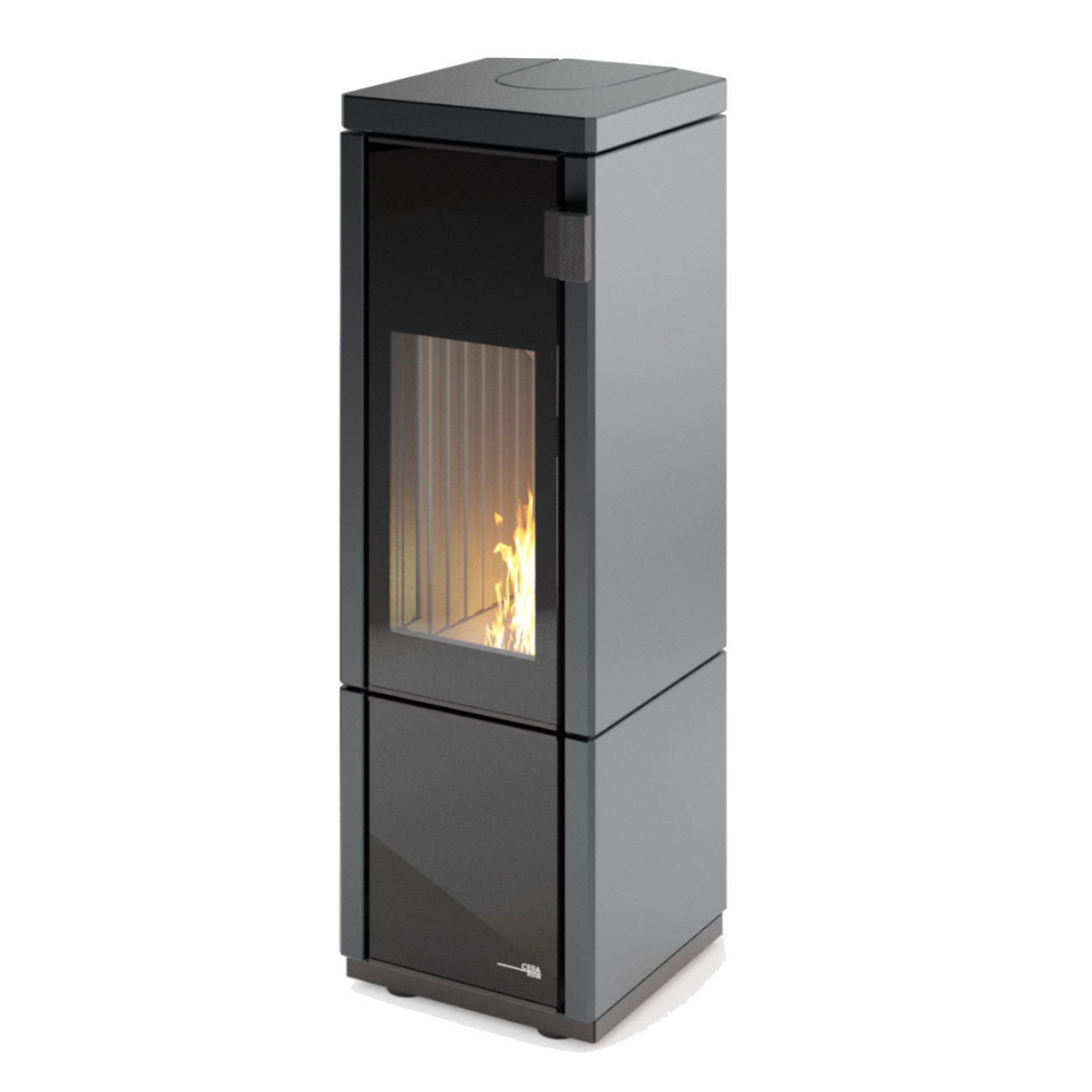 Conte Mini Eck Anthrazit Thermotte Speicher Kaminofen 5KW RLU