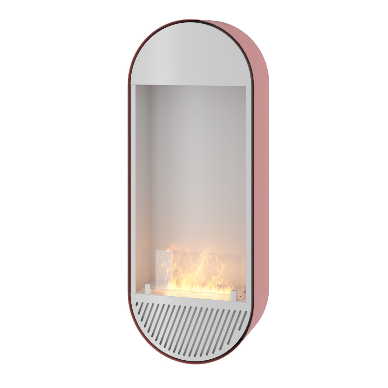 Incyrcle Slim Vert Rosa Weiß Wand Ethanol Kamin