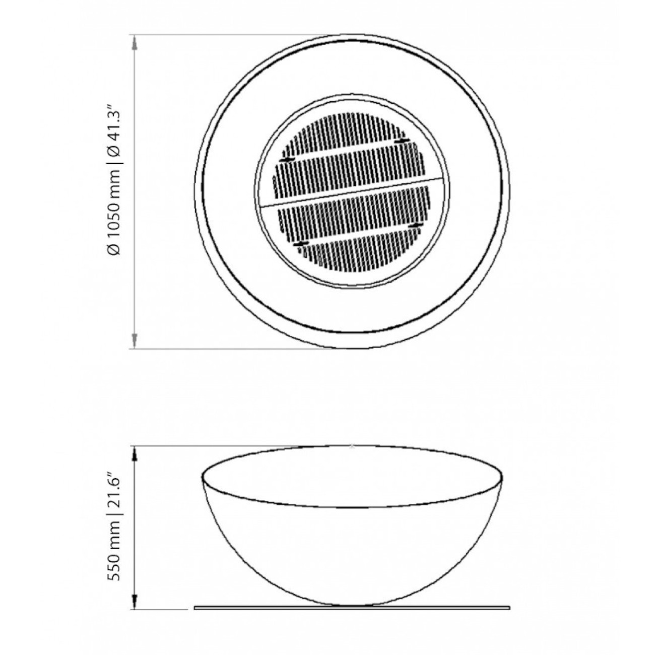 Solace Designer Feuerschale Gartenkamin