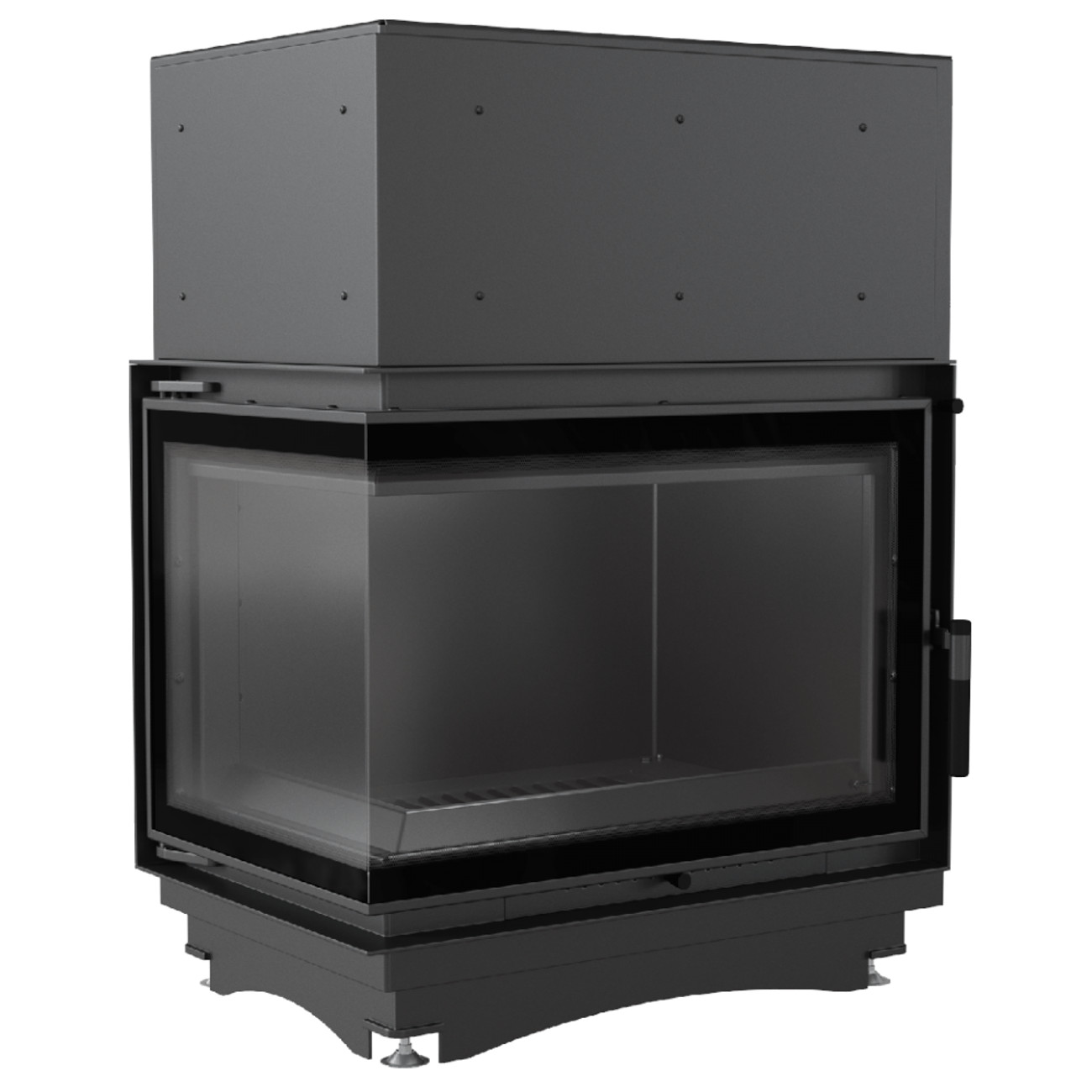 zuzia-pw-bl-15-bs-deco-tit Zuzia Eco Aqua 12kW Deco Wasser Eckkamineinsatz links verglast