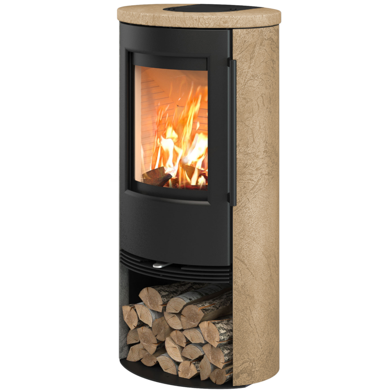 TT21RS-CM Kaminofen Mocca 5kW Magnettür