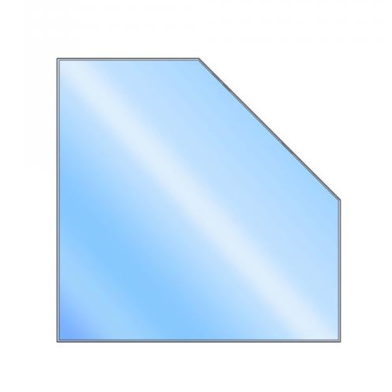 Glasbodenplatte Fünfeck 1250x1250 mm