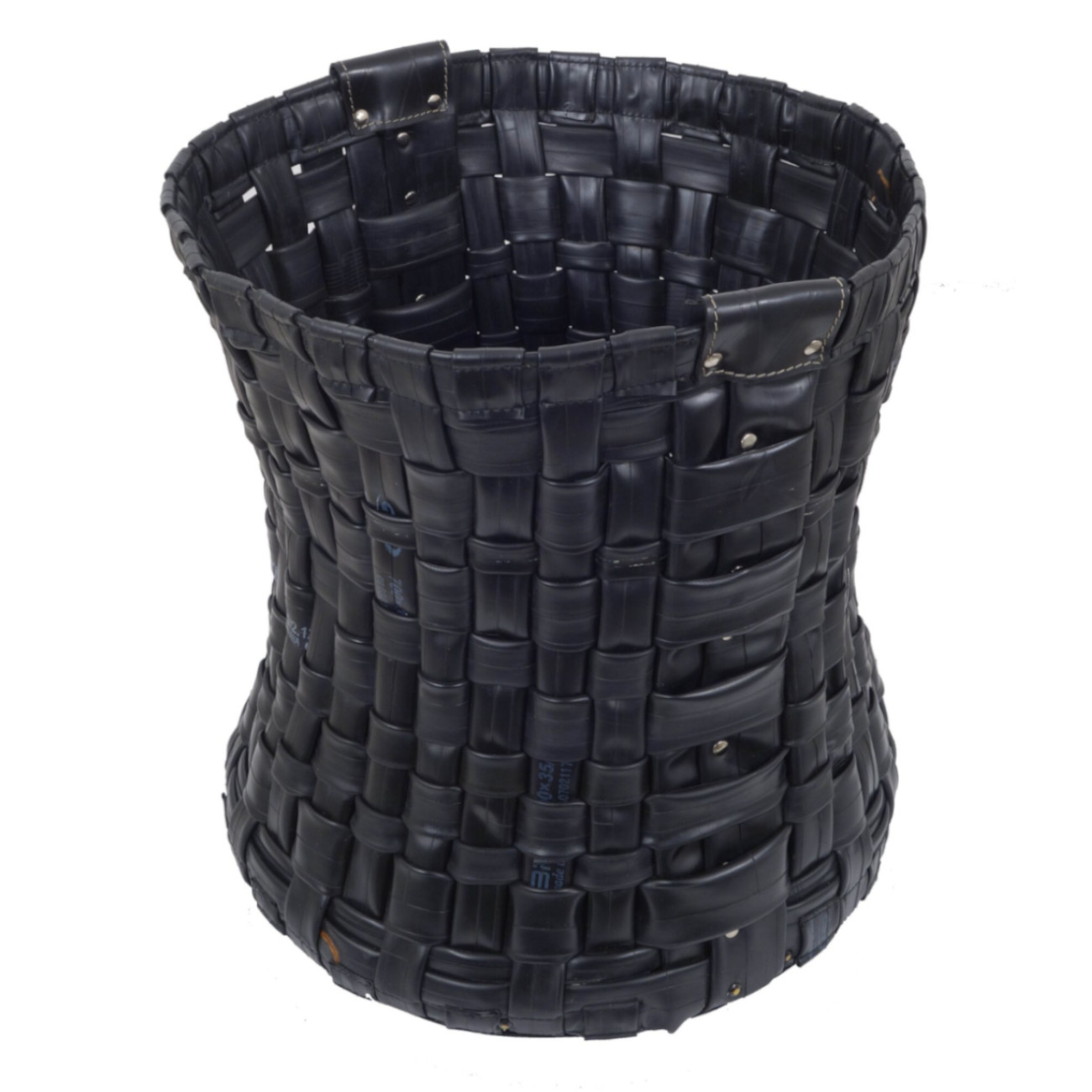 tancredi-holzkorb-holzaufbewahrung-web1 Tancredi Designer Holzkorb schwarz aus recyceltem Gummi mit Rollen