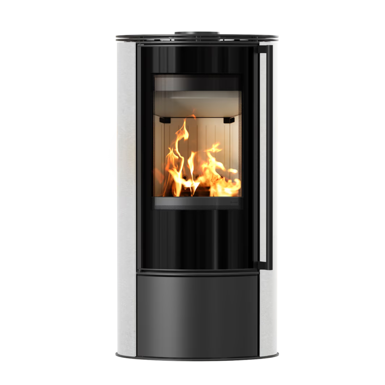 Erik Satin Weiß Keramik 5kW Kaminofen