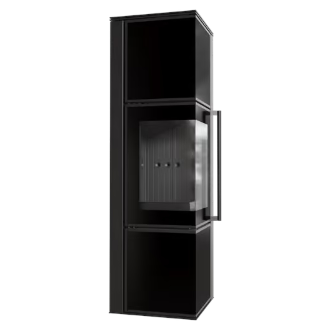 Tora M Black Edition Glas Schwarz Eck-Kaminofen 8kW