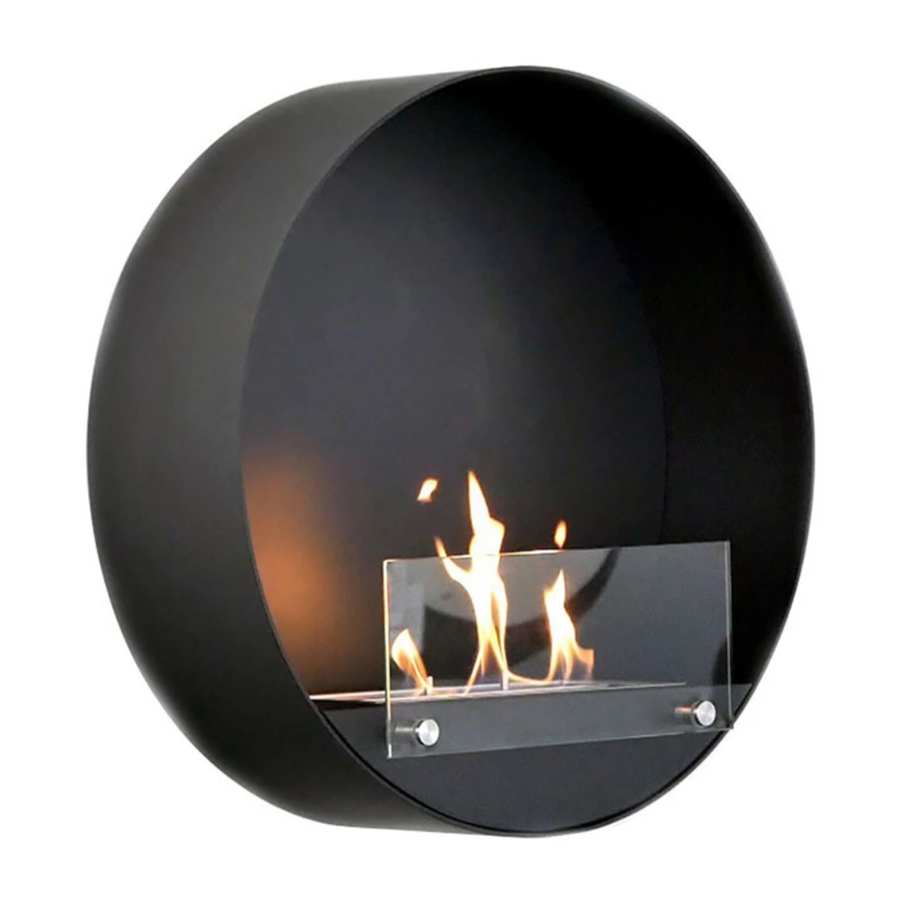 Delaware Ethanol Wandkamin Schwarz Delaware Ethanol Wandkamin Schwarz