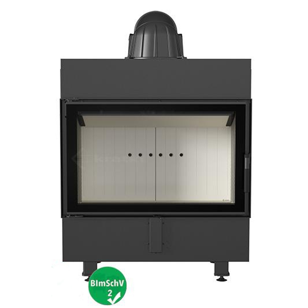 lucy-14-vorne Lucy 14 Warmluft Kamineinsatz 14kW
