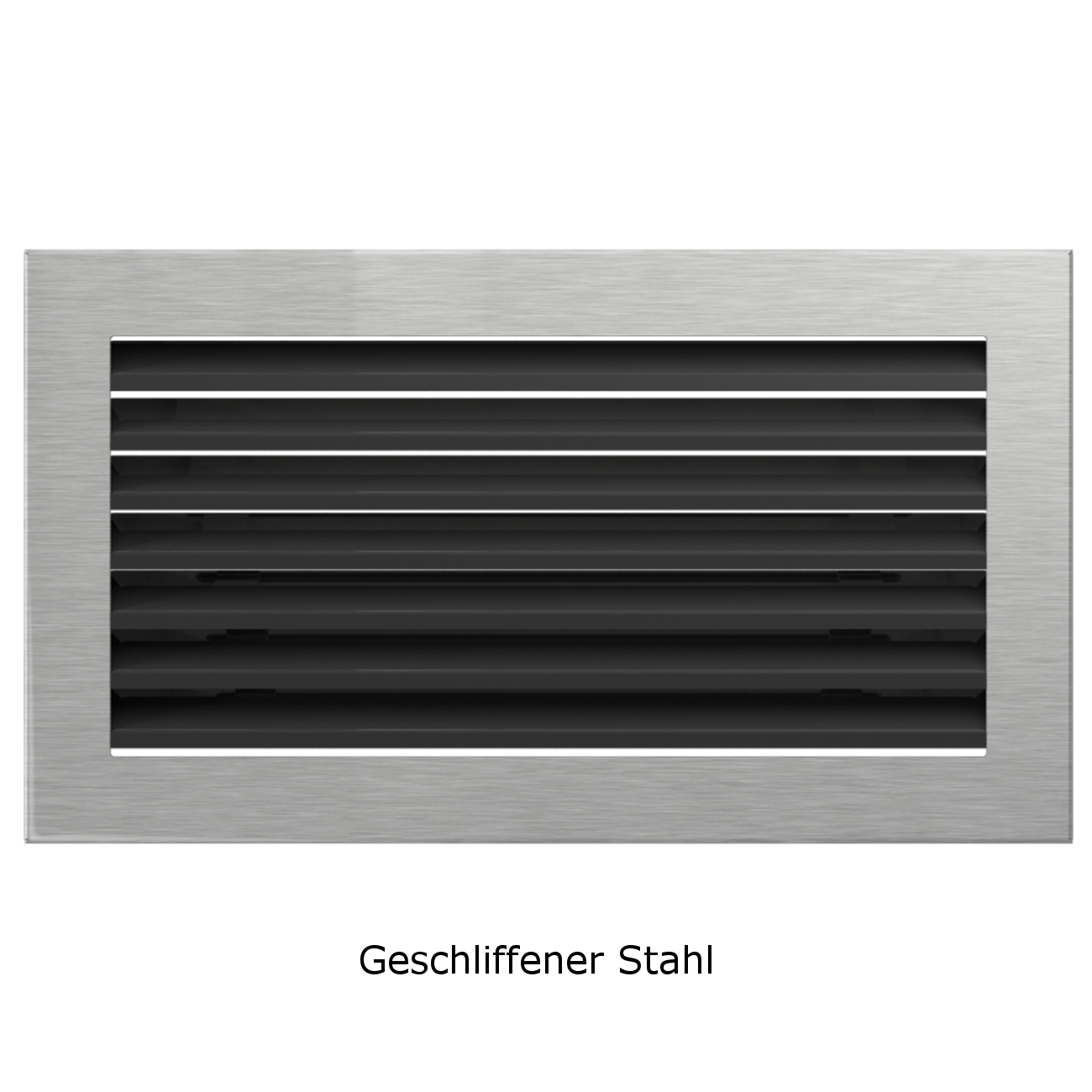 Lüftungsgitter FRESH geschliffener Stahl in verschiedenen Größen Lüftungsgitter FRESH geschliffener Stahl in verschiedenen Größen