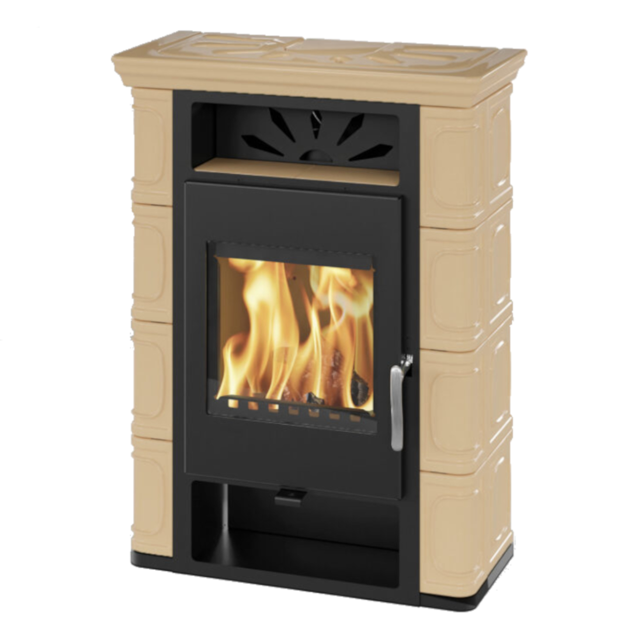 Borgholm Top Exclusive Cappuccino Kachel Kaminofen 6kW Borgholm Top Exclusive Cappuccino Kachel Kaminofen 6kW