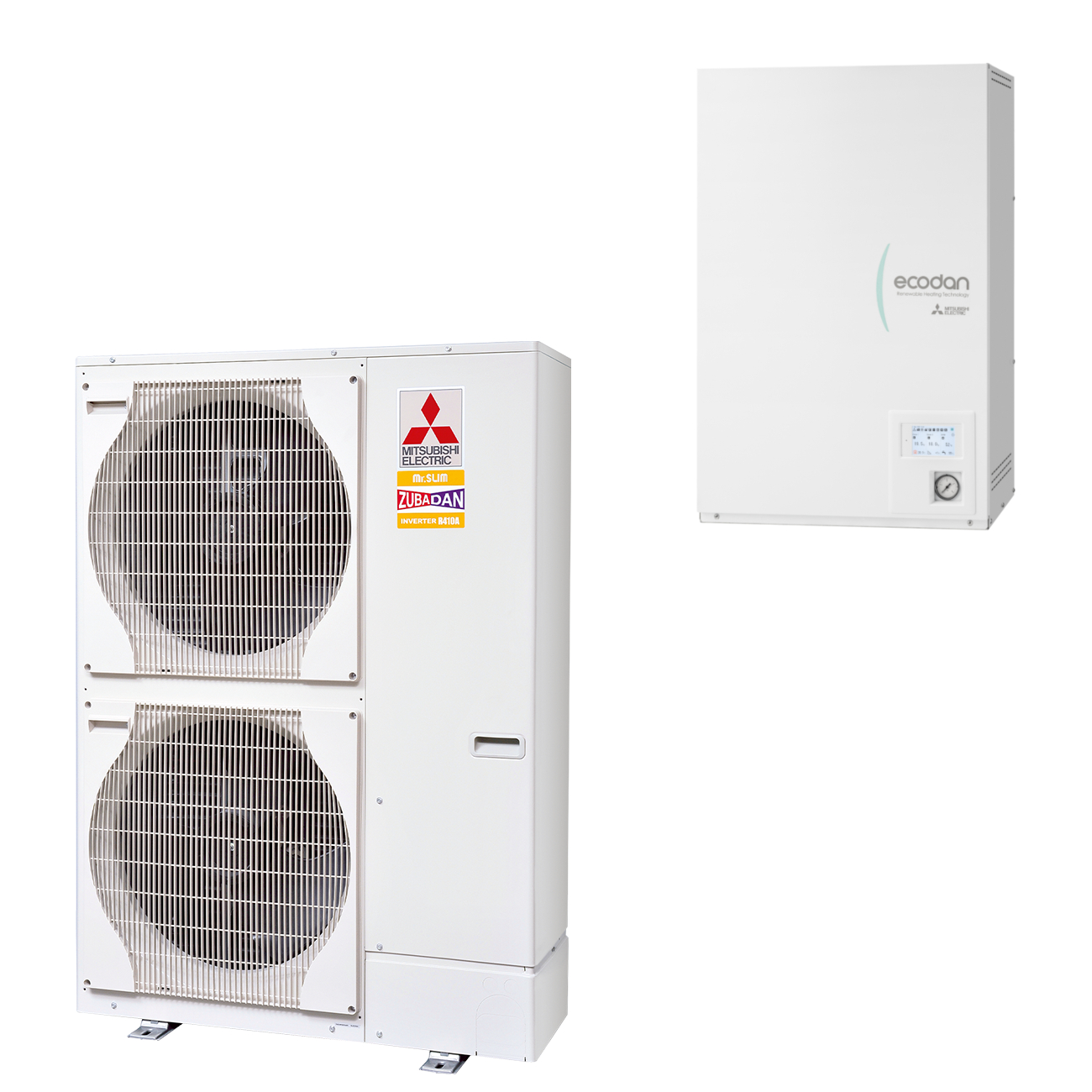 mitsubishi_waermepumpen_set_1 Mitsubishi Wärmepumpen-Set 7.35 Zubadan Inverter 14kW Wärmepumpe Monoblock