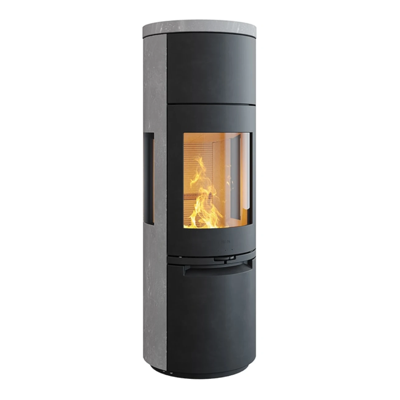 Heta Scan-Line 900S Speckstein Panorama Speicherofen 7kW Heta Scan-Line 900S Speckstein Panorama Speicherofen 7kW