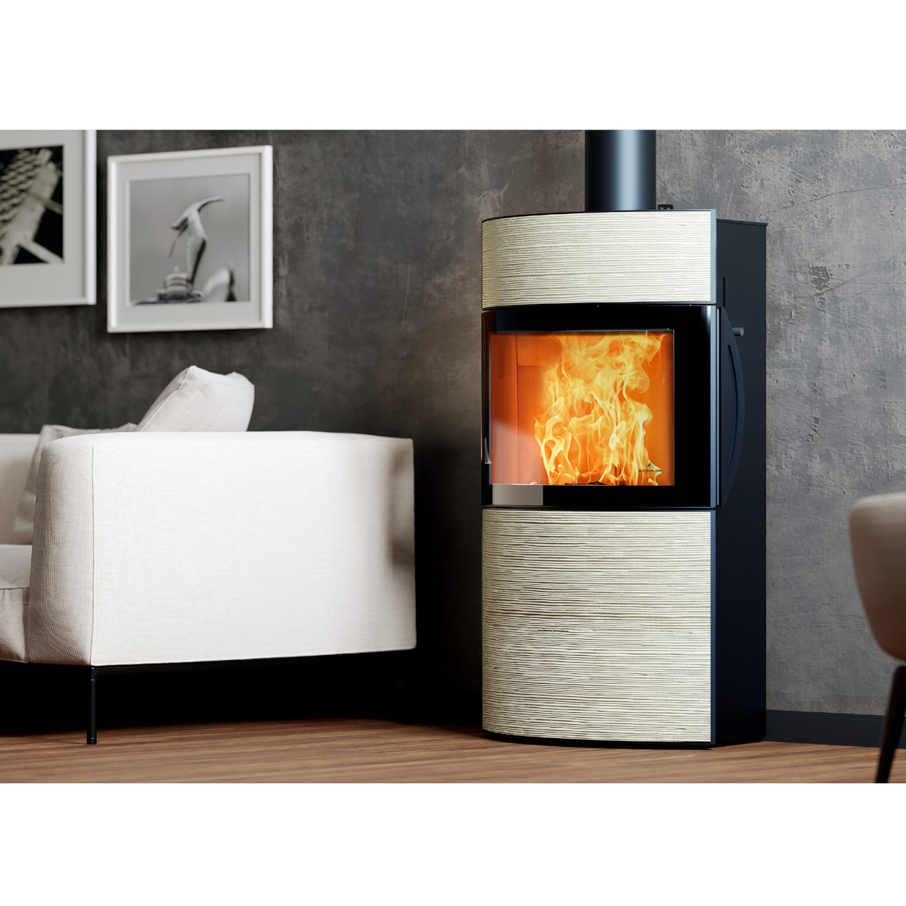 Fynn Xtra 2.0 Rille Mondstein Keramik Speicherofen 6kW RLU Fynn Xtra 2.0 Rille Mondstein Keramik Speicherofen 6kW RLU