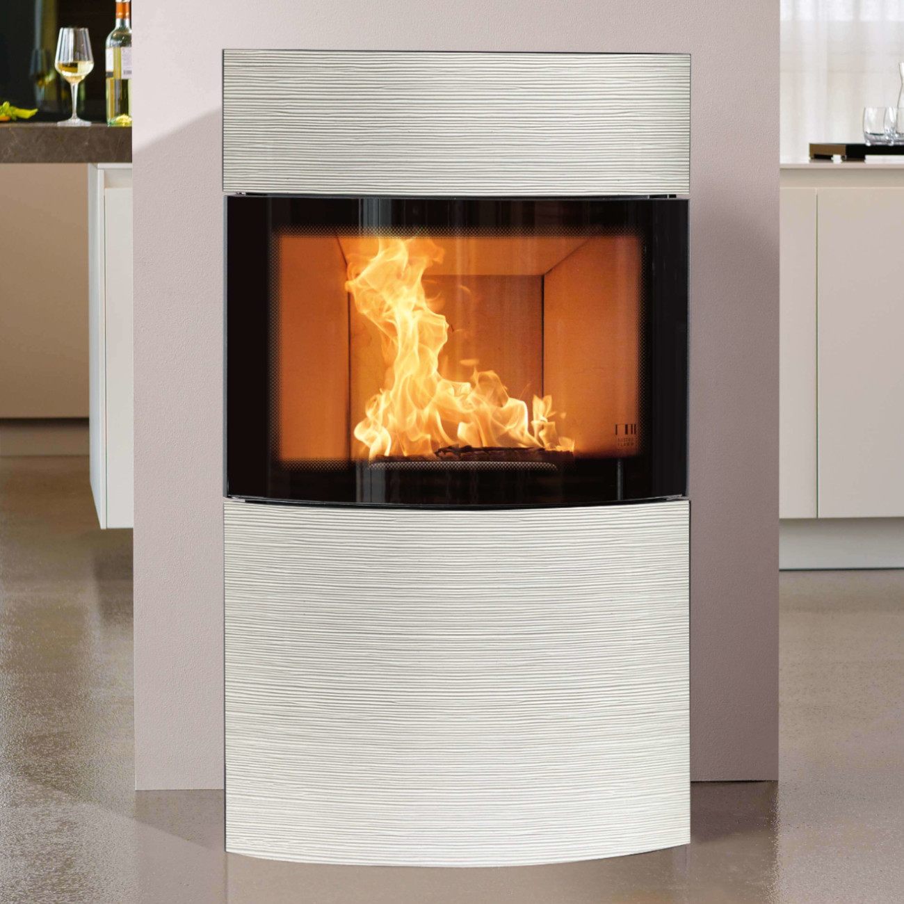 Fynn Xtra 2.0 Rille Weiß Keramik Speicherofen 6kW RLU Fynn Xtra 2.0 Rille Weiß Keramik Speicherofen 6kW RLU