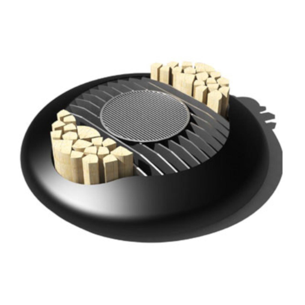 Mime Cortenstahl Designer Feuerschale Gartenkamin optionaler Grill