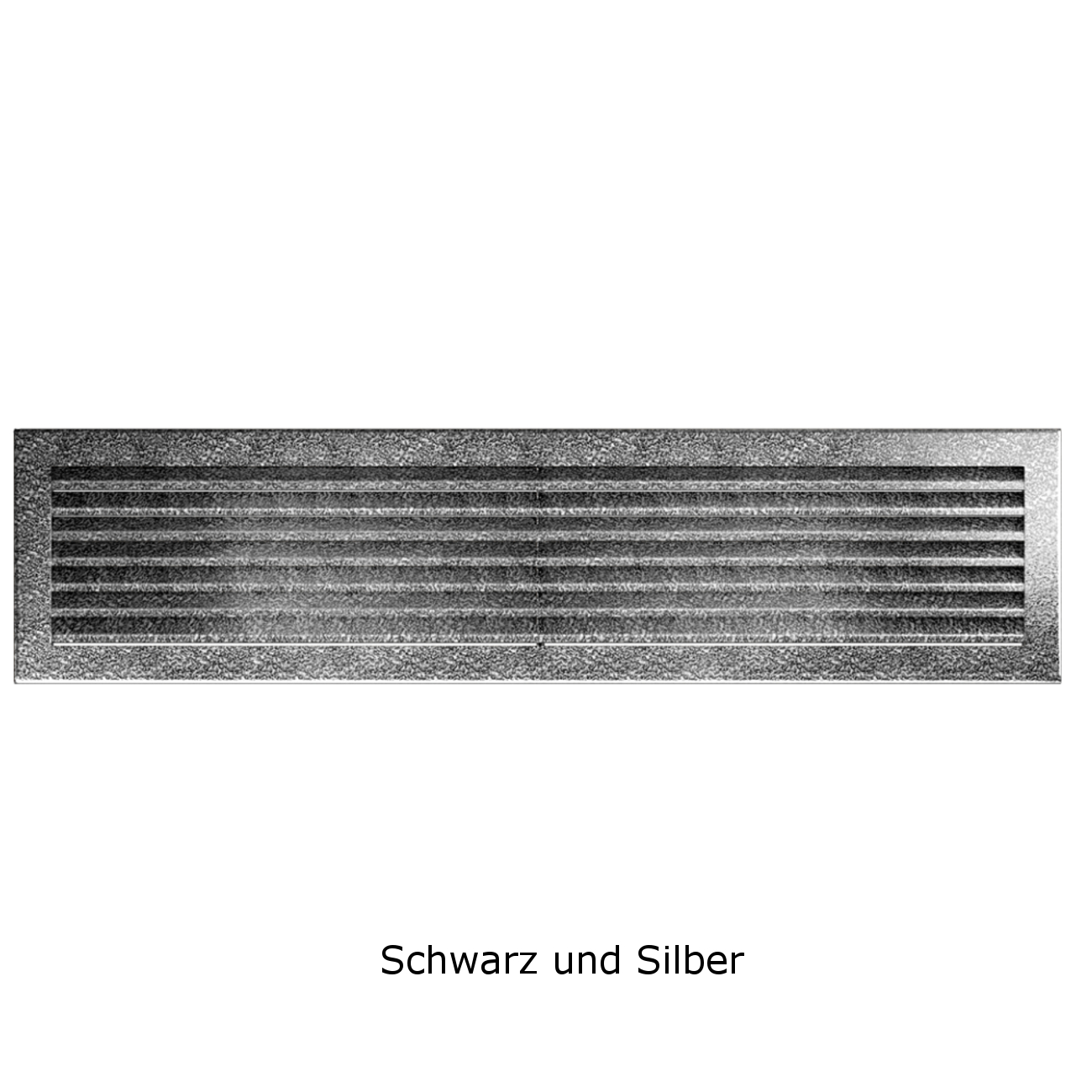 Lüftungsgitter FRESH Schwarz Silber in verschiedenen Größen