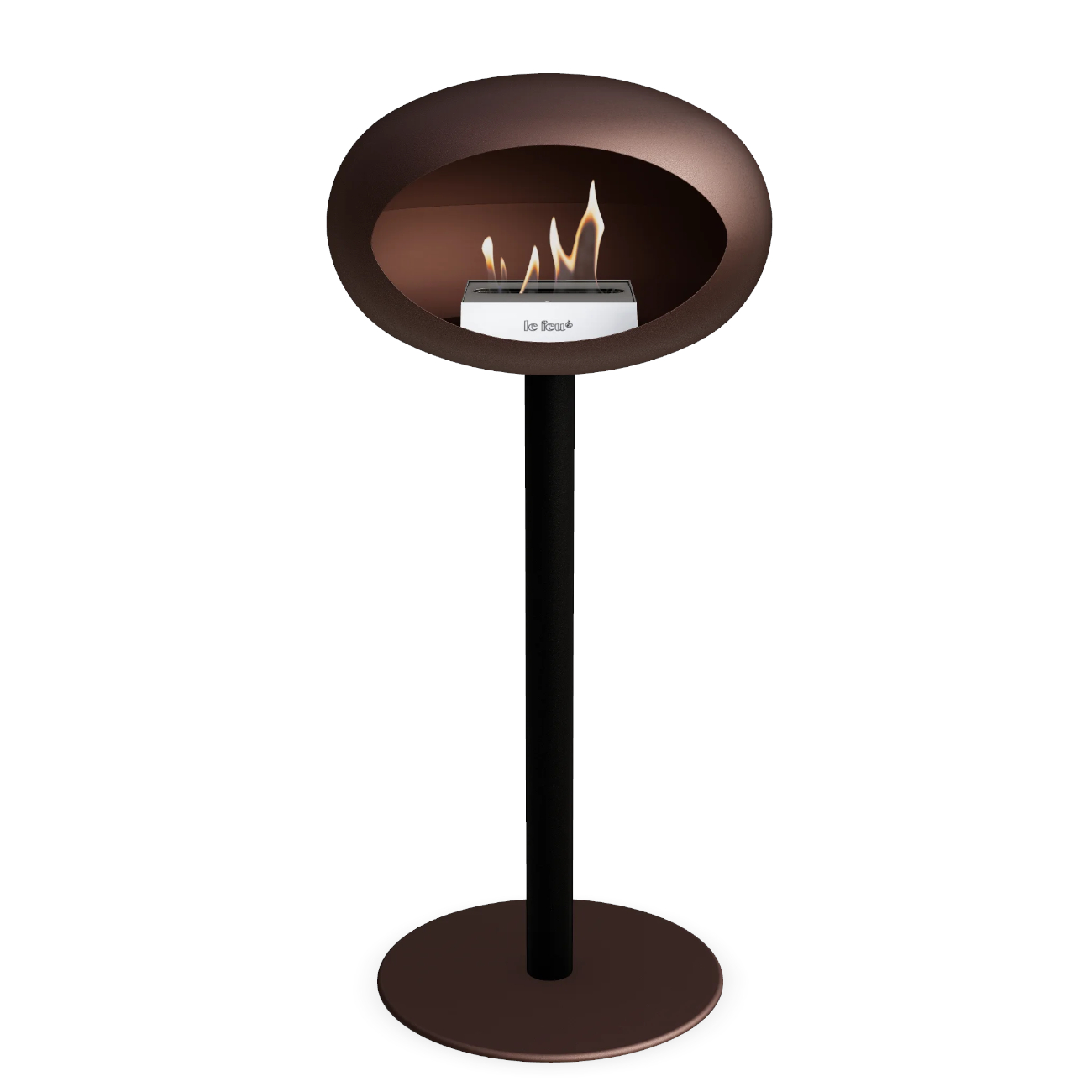 Le Feu Ground Steel High Plus Mocca Ethanolkamin Le Feu Ground Steel High Plus Mocca Ethanolkamin