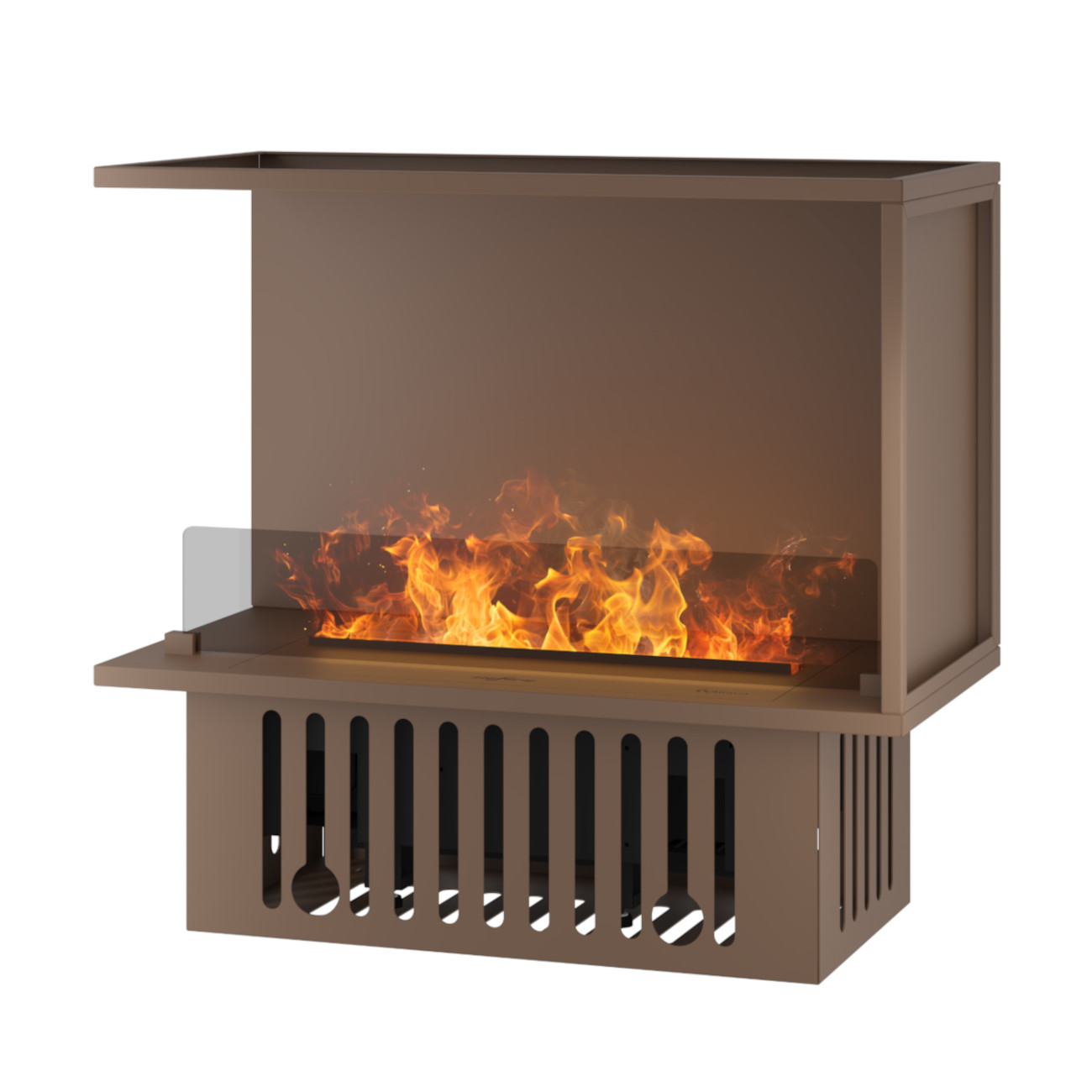 Invapo Inside L800 Optimyst® Braun Wasserdampf Box Kamineinsatz