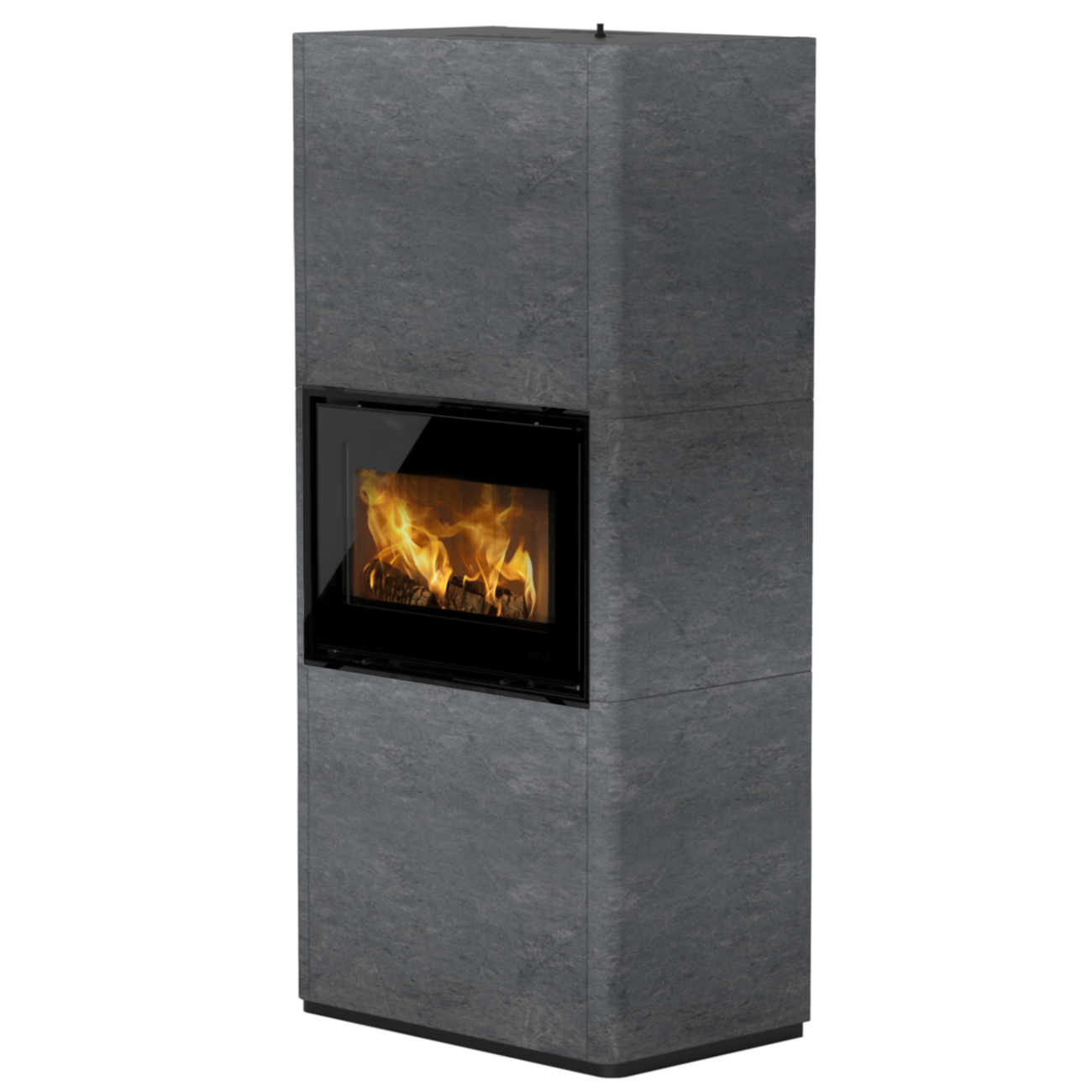 lotus_beto470mplus_kaminbausatz_tuer_magic Beto 470M+ Magic Speckstein Speicher-Kaminbausatz 6kW