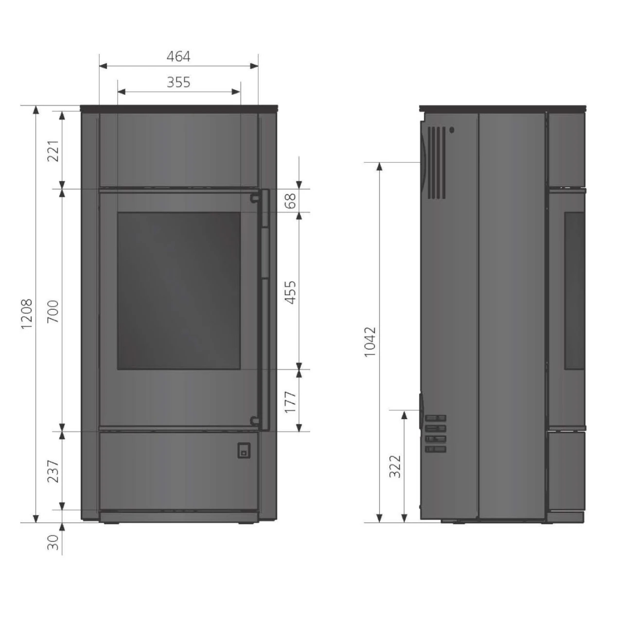 Polar Neo pureBLACK W+ Speicherofen 6,5 kW