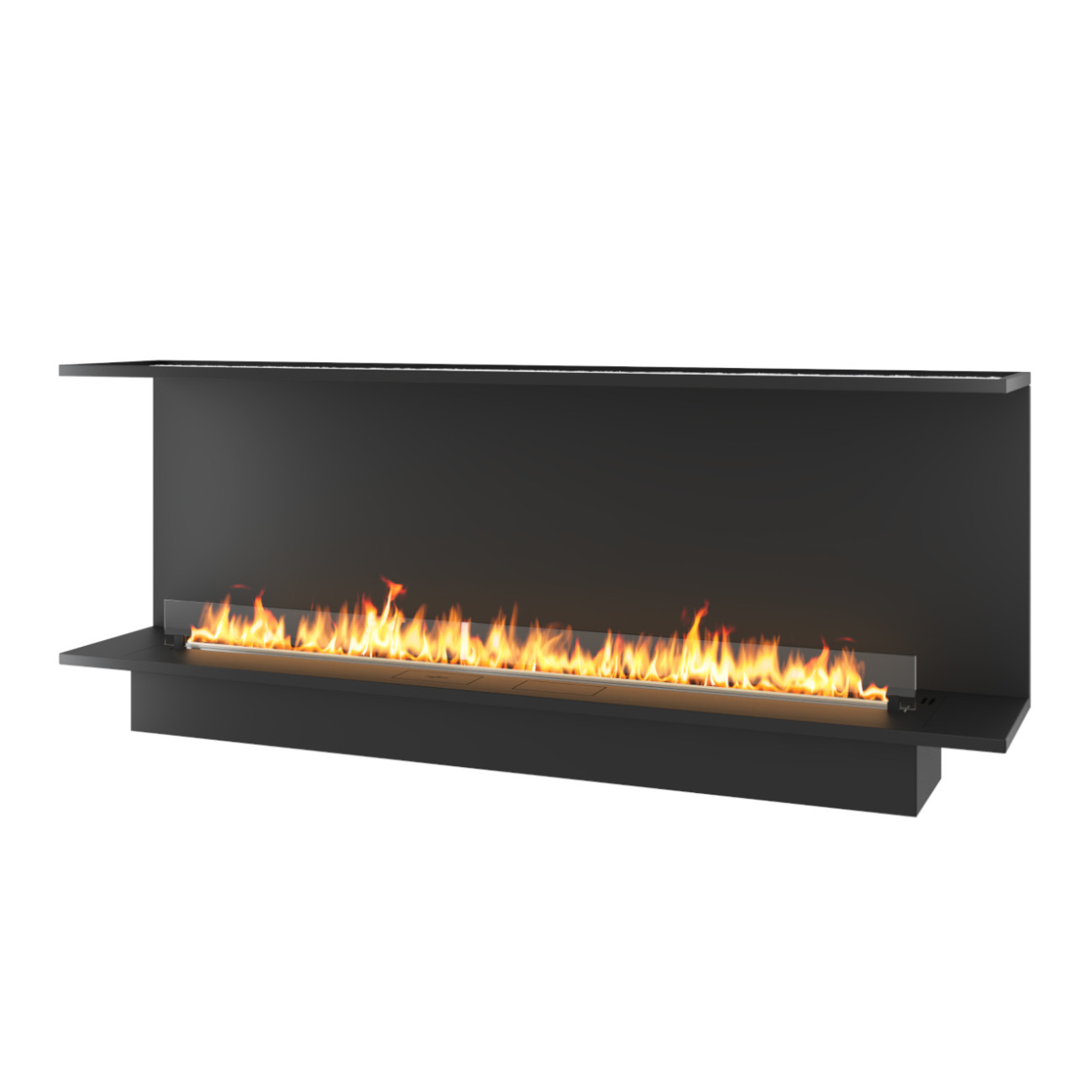 INSIDE C2000 ETRONIC PREMIUM Panorama Kaminkassette Automatischer Ethanolbrenner