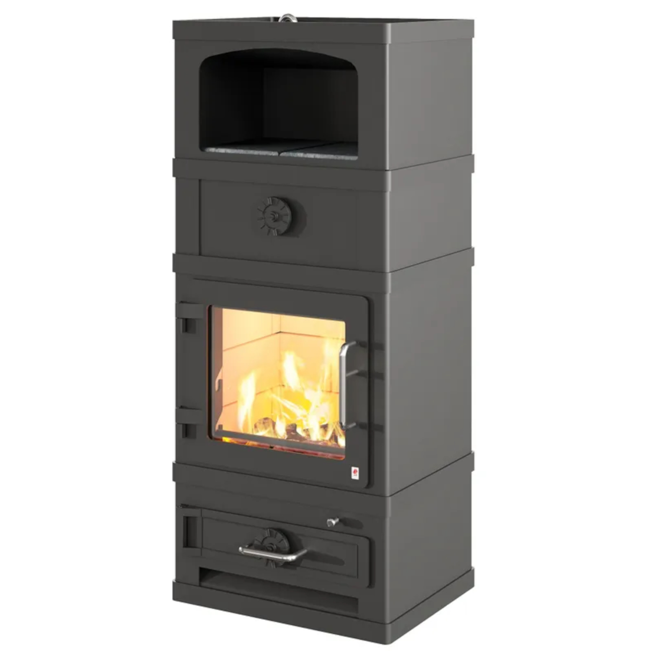 Lotus 2060 Kaminofen mit Warmhaltefach 8kW Schwarz Lotus 2060 Kaminofen mit Warmhaltefach 8kW Schwarz