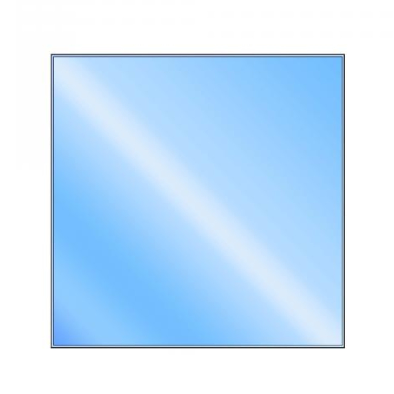 Glasbodenplatte Quadrat 1100x1100 mm