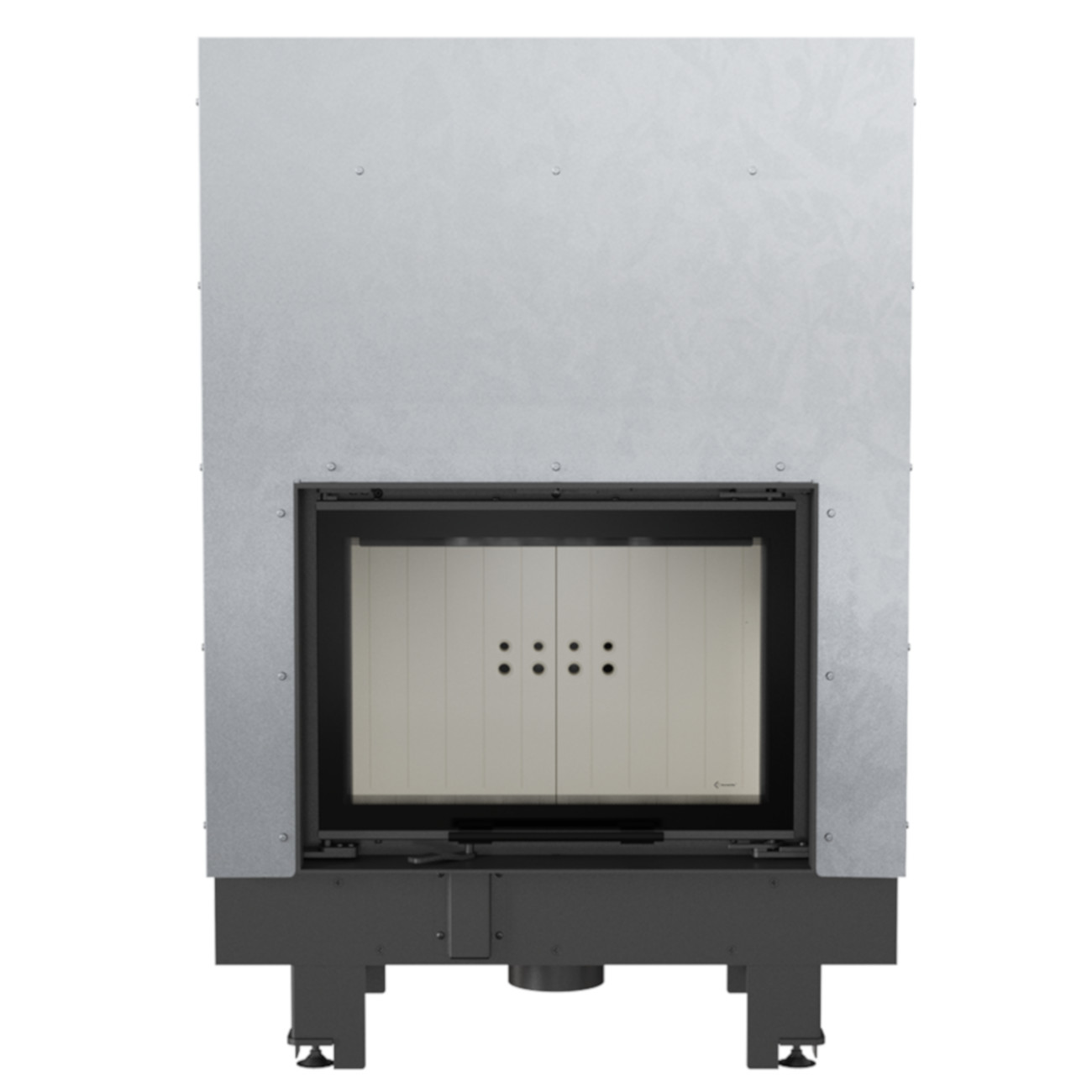 kratki-mbm-g-1 MBM Warmluft-Kamineinsatz 10kW Hebetür