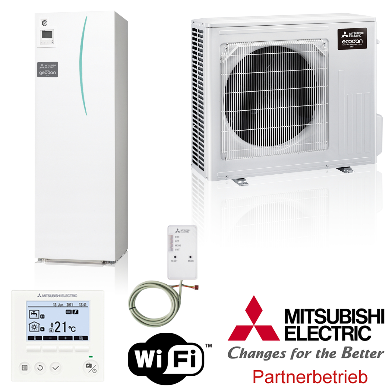 mitsubishi_eco_inverter_speichermodul Mitsubishi Eco Inverter Heizen/Kühlen 3 kW Wärmepumpen Set 9.23