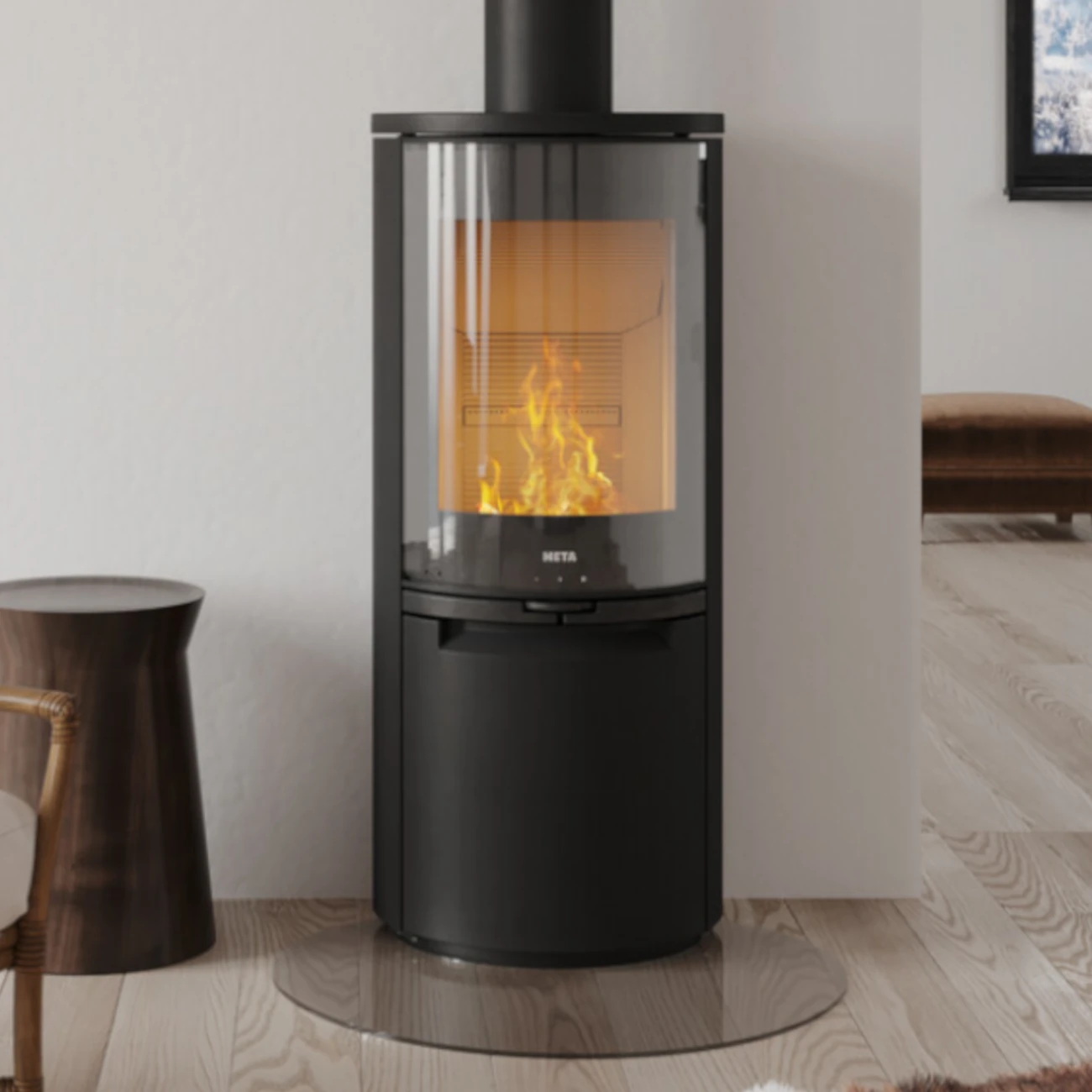 Heta Scan-Line 900 Guss-Kaminofen 7kW RLU