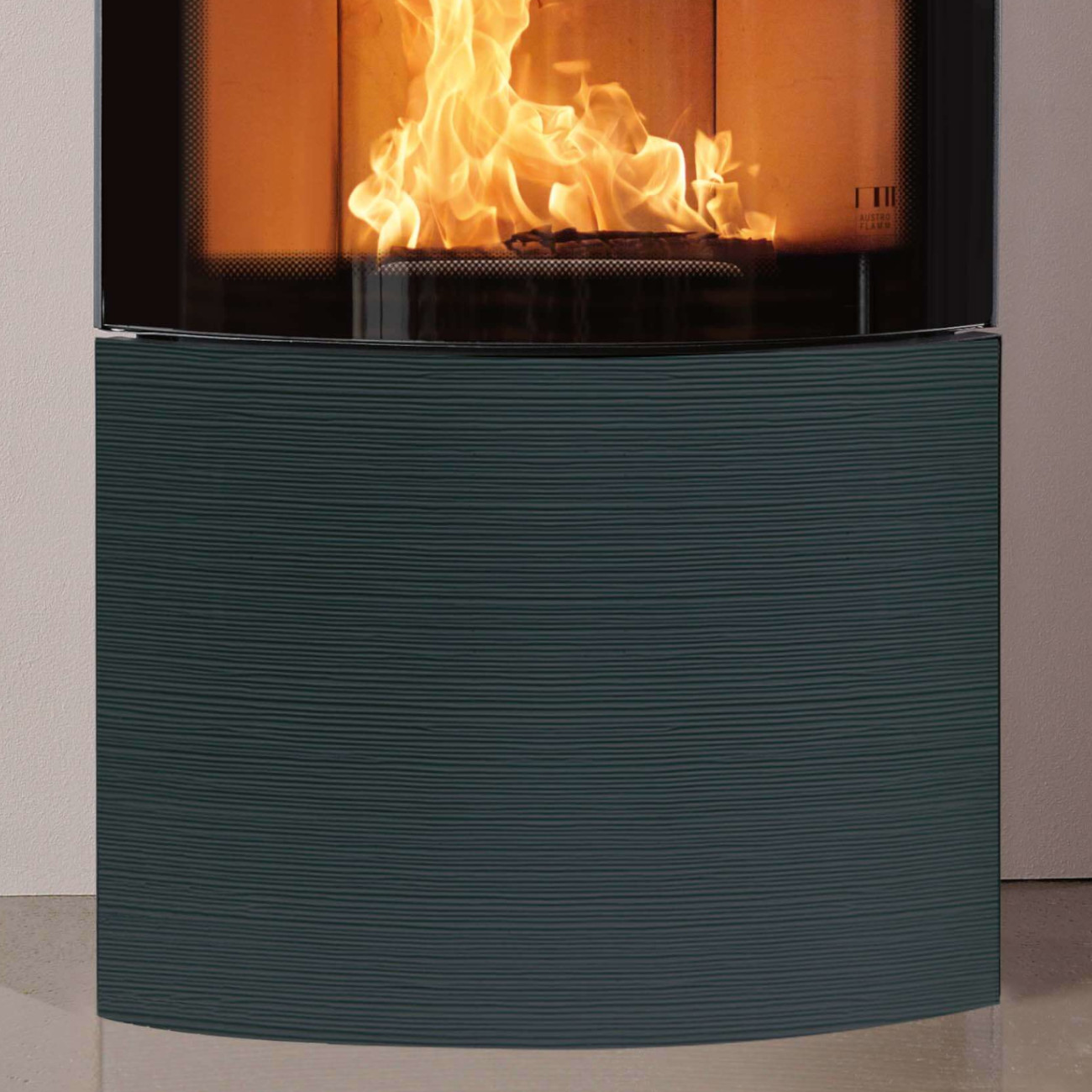 Fynn Xtra 2.0 Rille Schwarz Matt Keramik Speicherofen 6kW RLU