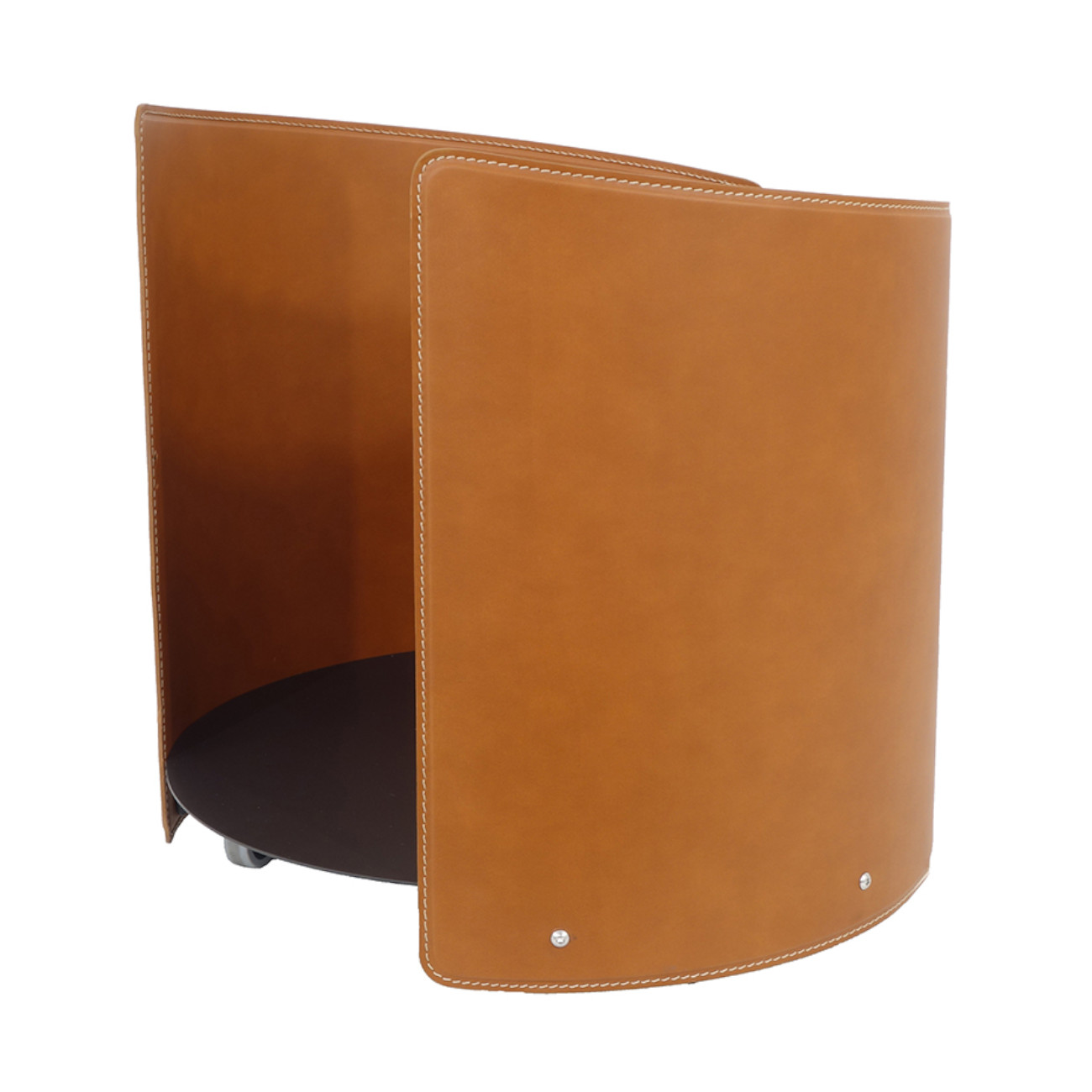 aleja-designer-holzkorb-braun-web2 Aleya Designer Holzkorb Braun aus Stahl und Leder mit Rollen