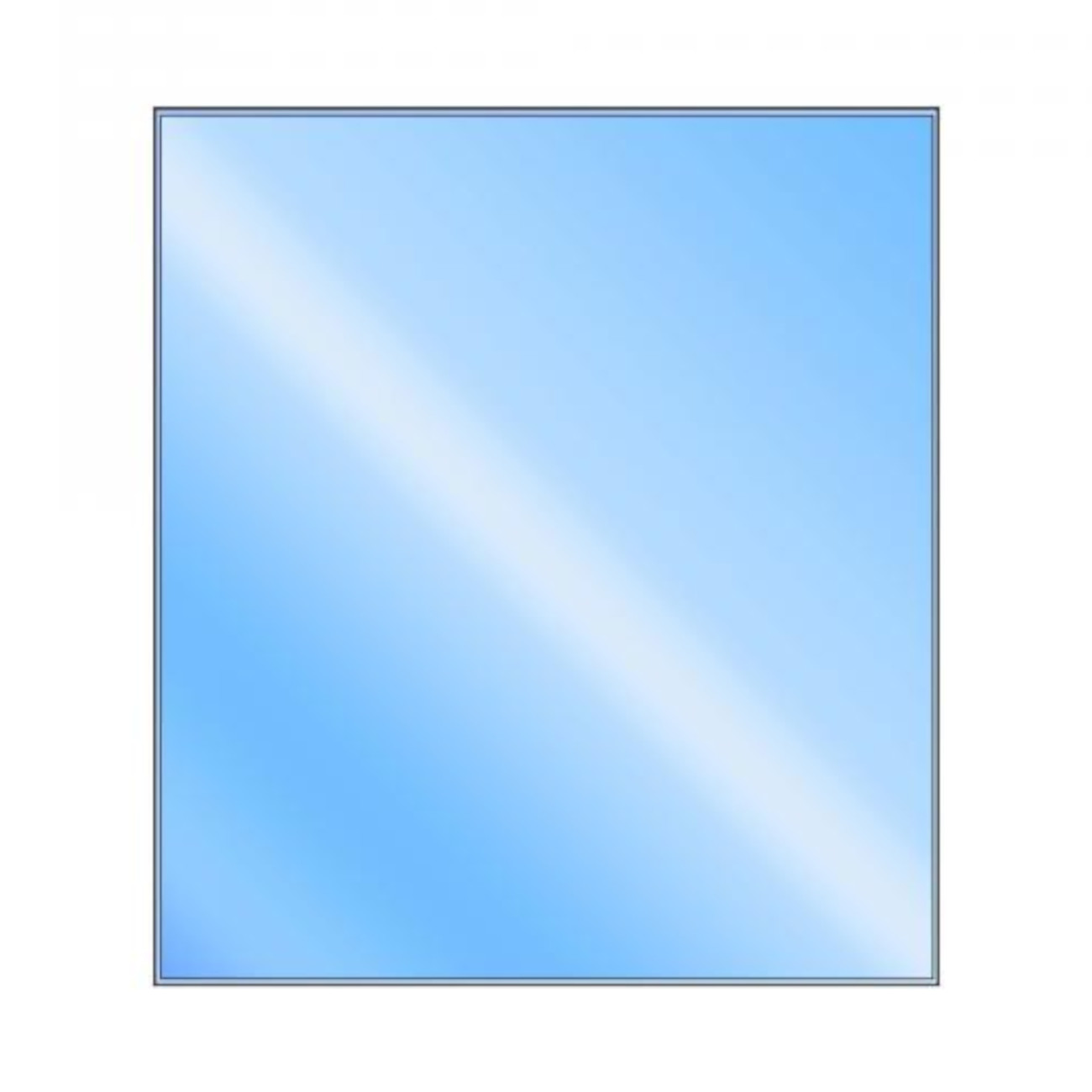 Glasbodenplatte Rechteck 1000x1200 mm Glasbodenplatte Rechteck 1000x1200 mm