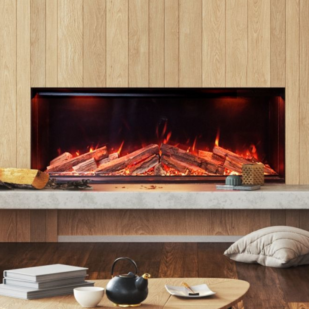 Elite 125E Supreme Elektrokamin 4in1 Einbaukassette mit Heizleistung