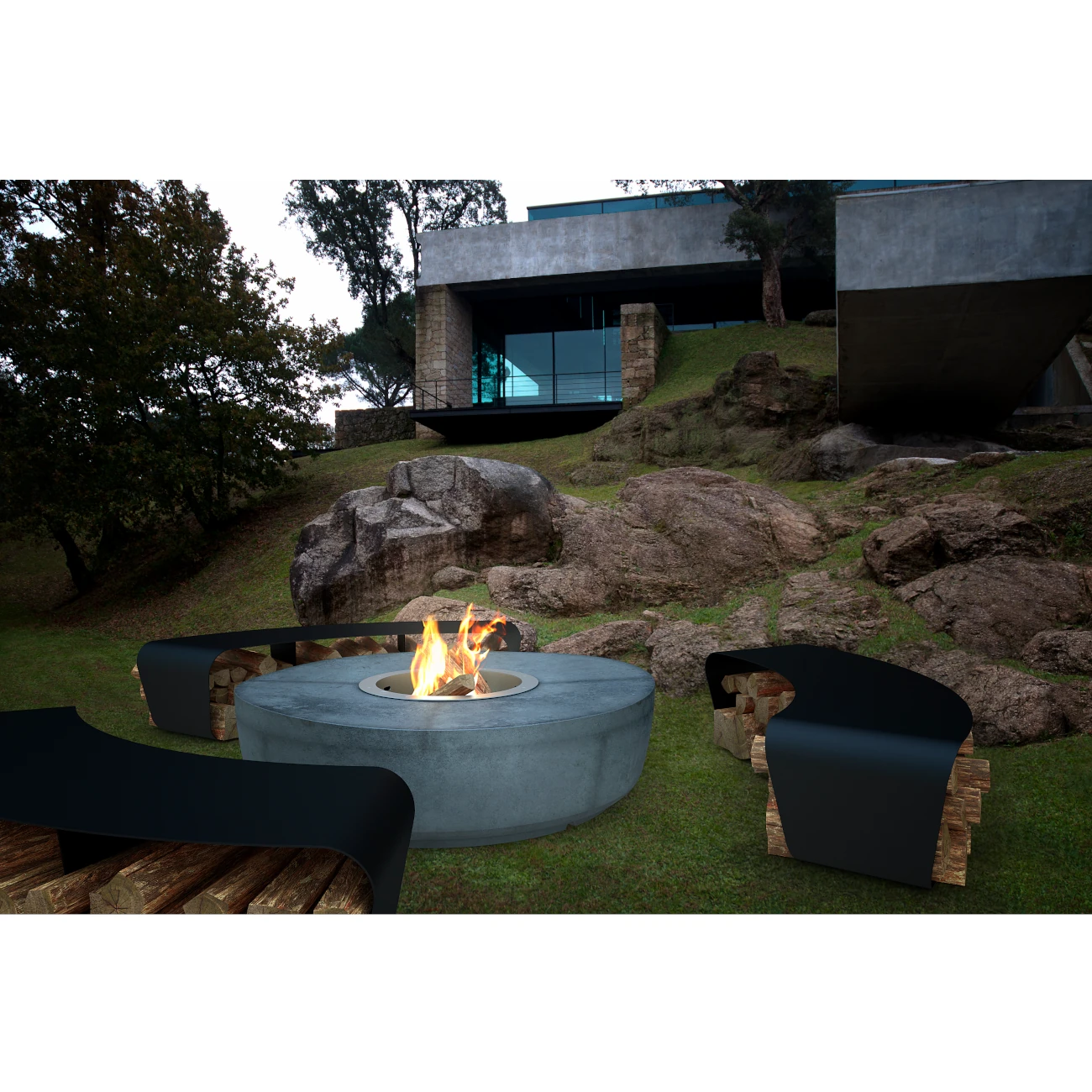Zarzuela Designer Feuerschale und Barbecue