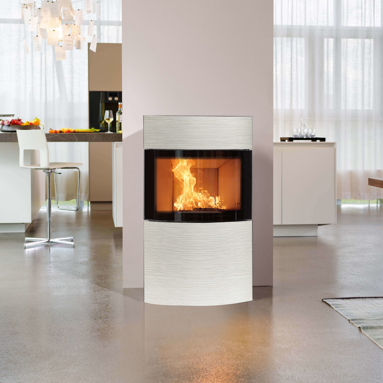 Fynn Xtra 2.0 Rille Weiß Keramik Speicherofen 6kW RLU