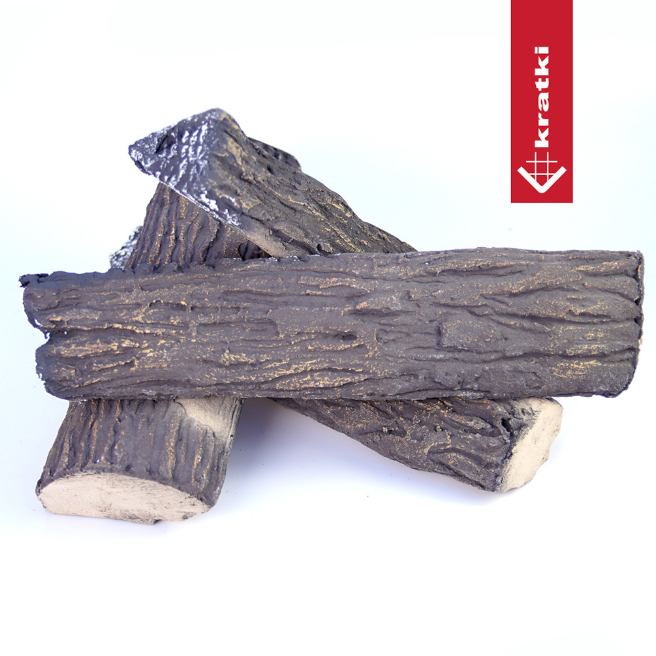Keramik Tannenbaum Holzstücke für Gas- & Ethanolkamine - 4 Stk. Keramik Tannenbaum Holzstücke für Gas- & Ethanolkamine - 4 Stk.