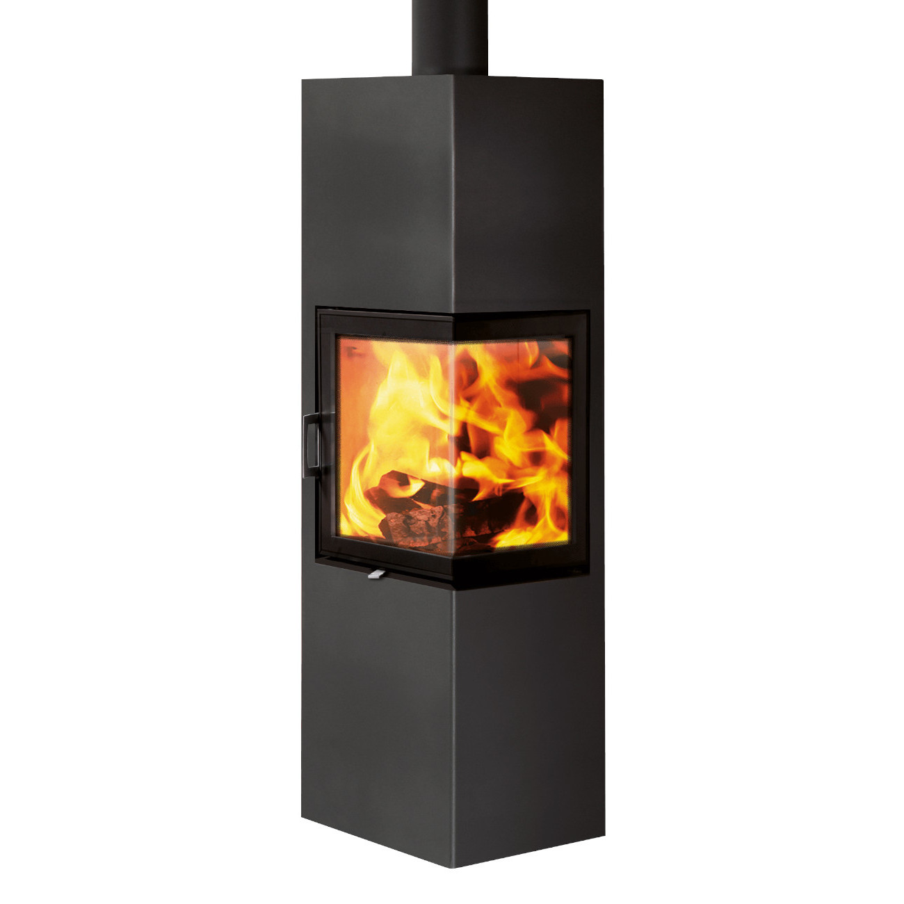 Slim 4.0 Eck-Kaminofen Rechts 6,5 kW RLU