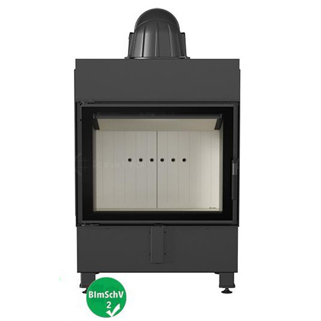 lucy12-vorne-web Lucy 12 Warmluft Kamineinsatz 12kW