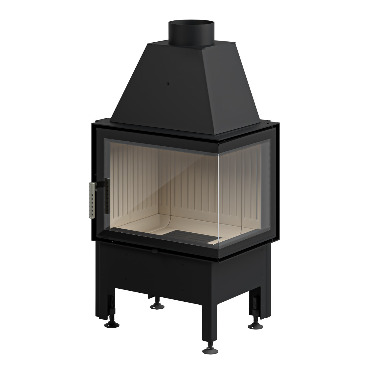 hajduk-smart-2pxt-kamineinsatz Smart 2PXT Eck-Kamineinsatz Rechts 7kW Schwenktür