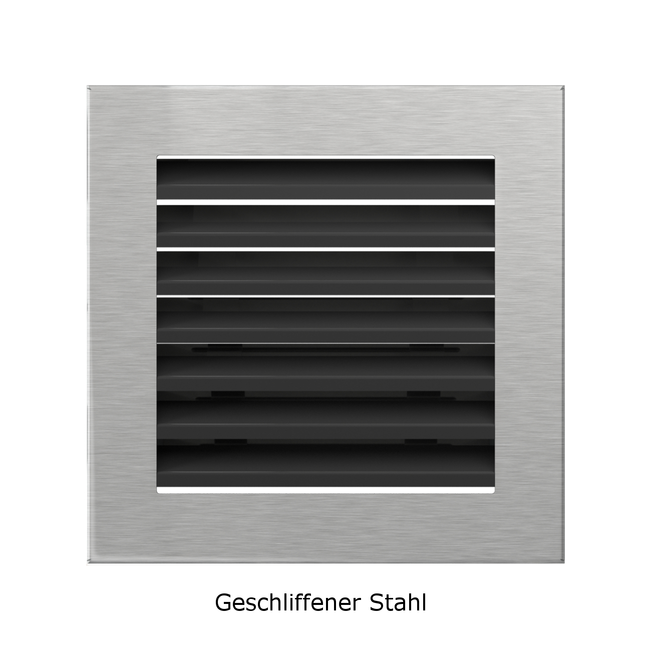 Lüftungsgitter FRESH geschliffener Stahl in verschiedenen Größen