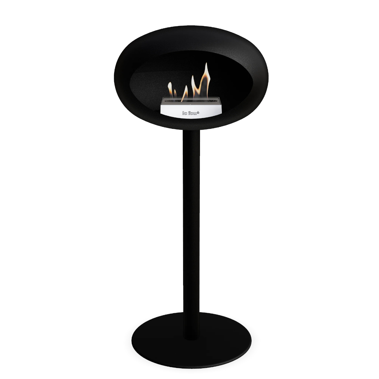Le Feu Ground Steel High Plus Schwarz Ethanolkamin