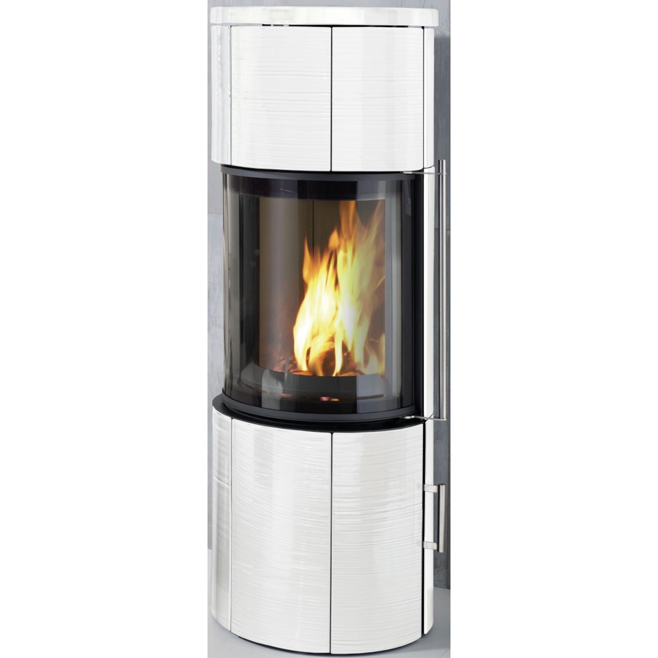koppe_nexus_midi_weiss_tit Nexus Midi 180° Panorama Kaminofen 7 kW Automatik weiß Keramik